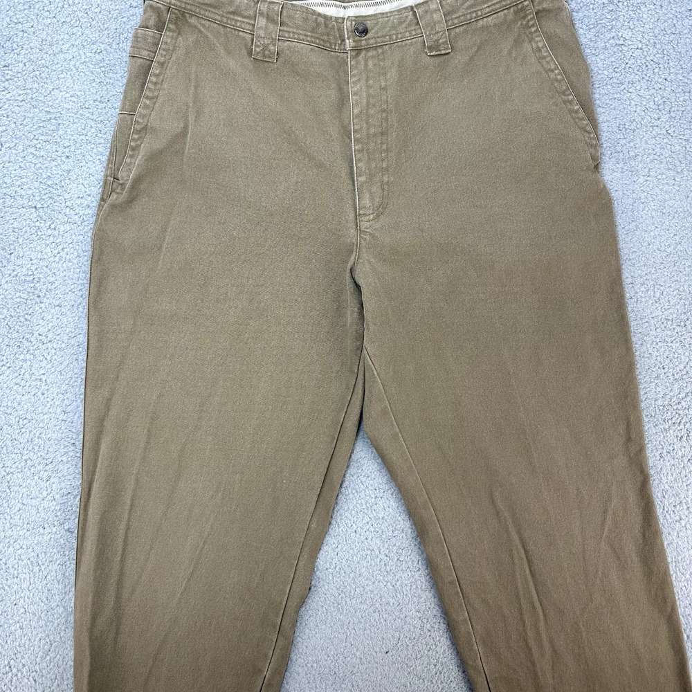 Columbia Pants men's 36x30 Beige Canvas Straight Leg Hiking‎ Outdoor Gorp Trails